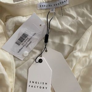 Cream blouse English Factory NWT